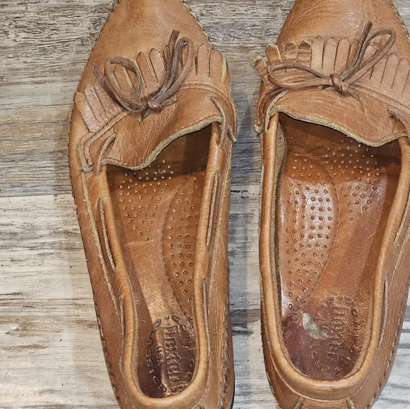 Women's Dexter Brown Leather Slip on flats size 8.5 - Picture 2 of 10